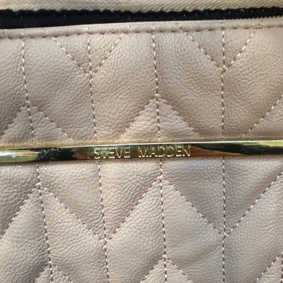 Steve Madden Diaper Bag Quilted Blush Pink - Picture 4 of 15